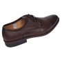 Pantofi barbati maro, eleganti din piele naturala perforata - 027M